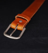 Load image into Gallery viewer, Kiawah Tan Bridle Leather Belt - Stitched
